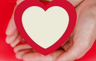 fundraising background with heart for valentines day